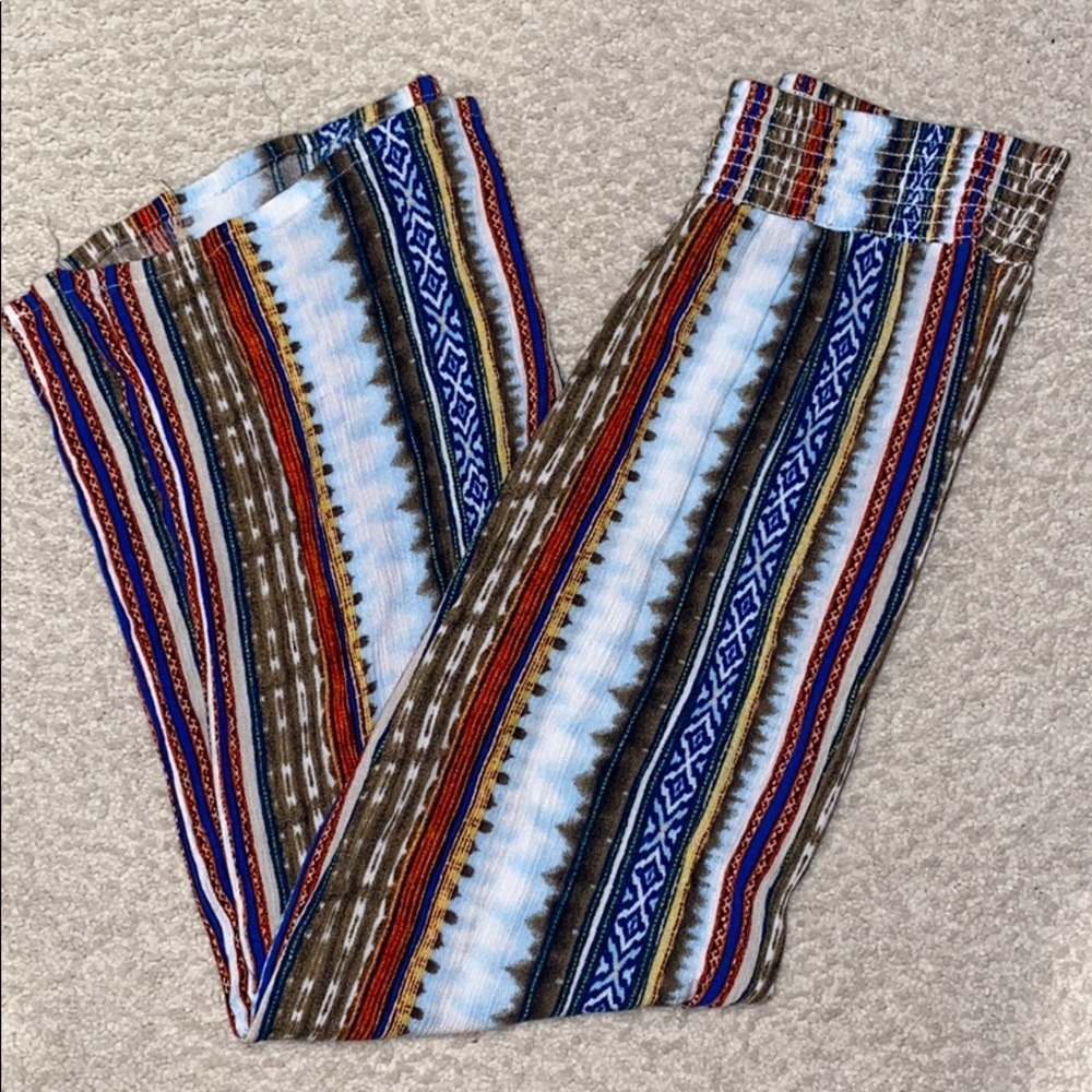 Dress Barn Wide Leg Print Pants